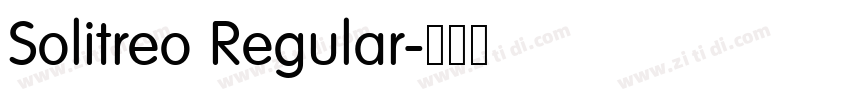 Solitreo Regular字体转换 Solitreo Regular字体转换
